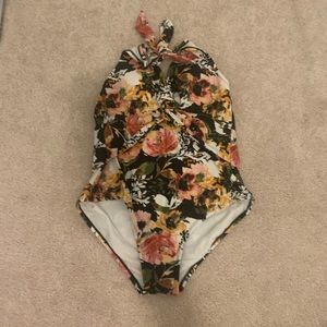 Floral bathing suit